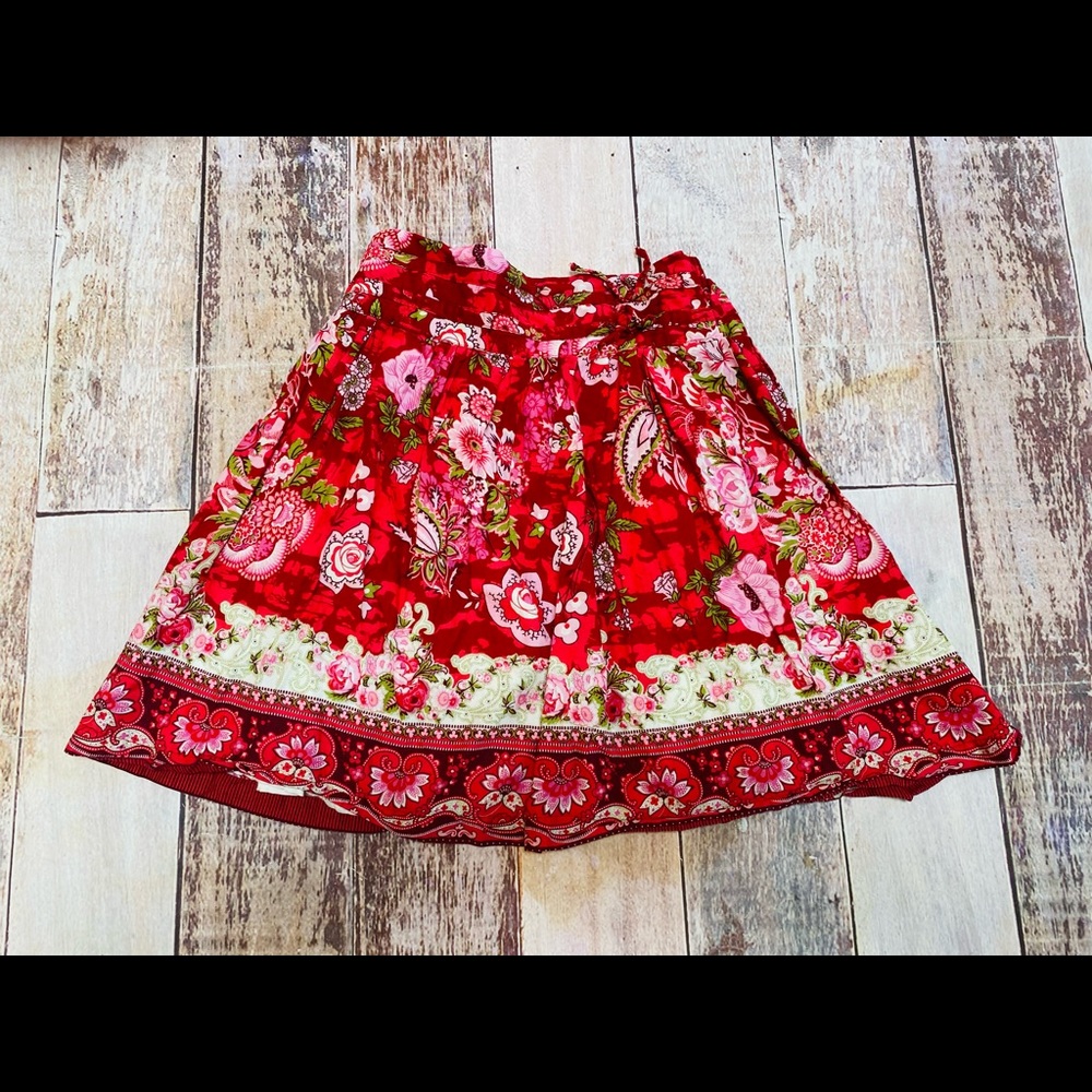 George red‎ floral skirt size 6x